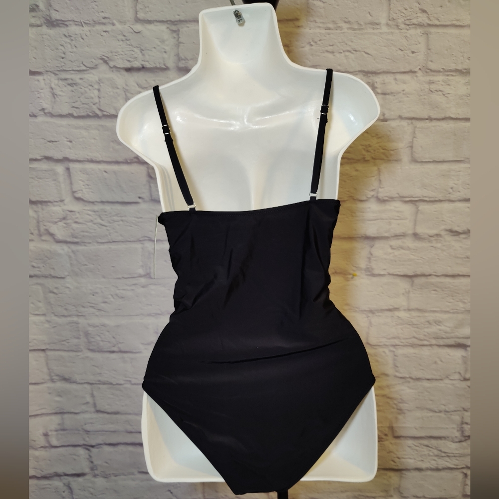 Women's One Piece Swimsuit Tummy Control Modest Cute Slimming Flattering Ruffle - Picture 8 of 12